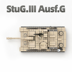 Serie de la Segunda Guerra Mundial, <span class=keywords><strong>StuG</strong></span> <span class=keywords><strong>III</strong></span> Ausf G Alemán, Escala 1:28, Vehículo Militar, Bloques de Construcción de Plástico ABS, Modelo de Juguete Unisex - Product Image 3
