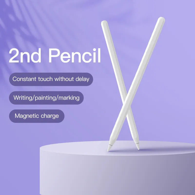 Pena Stylus, pena pensil 2 generasi kedua layar sentuh pena Tablet penolakan telapak tangan magnetik Pencil2