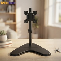 Bras de moniteur de bureau flexible MICRON, capacité 8 kg, rotation à 360 degrés, inclinaison, VESA 100x100