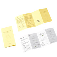 Livret plié personnalisé en papier laminé imprimé offset, mini livre d'instructions, manuel d'utilisation avec impression couleur