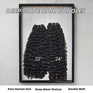 Lots de Cheveux Indiens Bouclés Ondulés Profonds en Gros, Extensions 100% Cheveux Humains, Tissage de Cheveux de 10 Pouces - Product Image 2