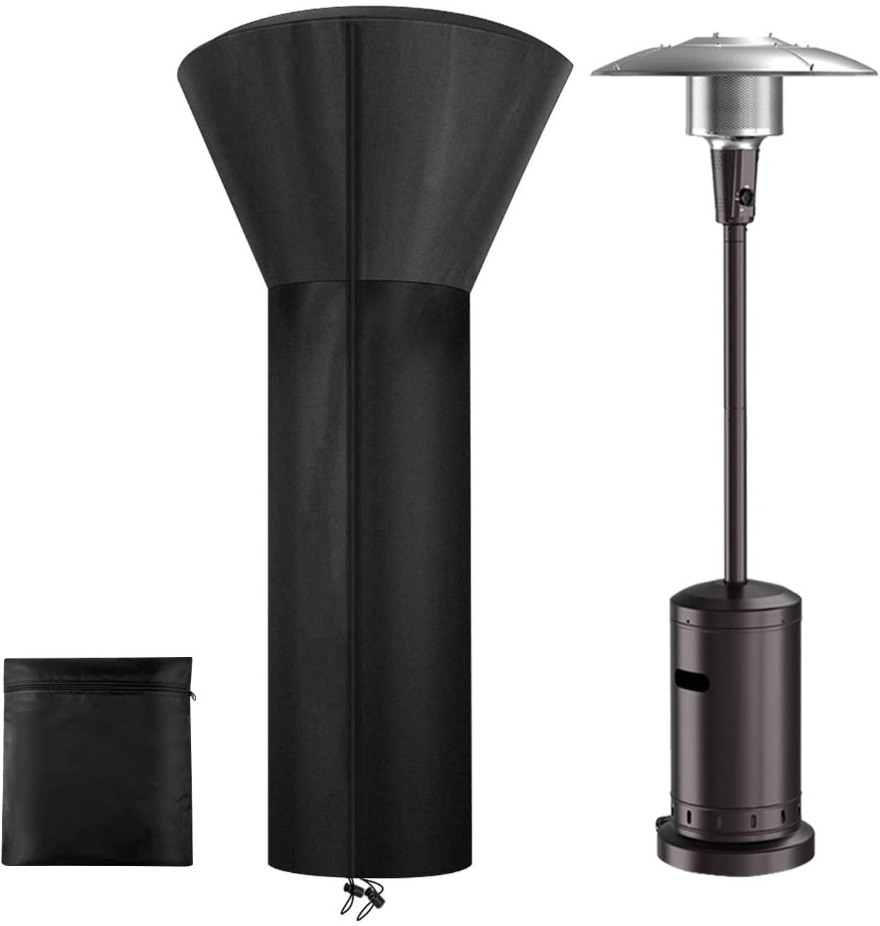 600D Heavy Duty Outdoor Waterproof Gas Heater Glass Cover For Outdoor Heater