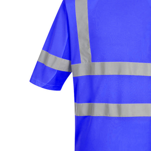 Camisa de Seguridad de Alta Visibilidad para Hombre, Color Naranja Fluorescente, Certificada ANSI/ISEA 107, Cinta Reflectante, 100% Poliéster, para Trabajadores en Carreteras - Product Image 5