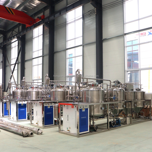 Ensemble complet de 500 L <span class=keywords><strong>Mini</strong></span> raffinerie d'huile végétale pour la cuisson Machine de traitement de l'huile de palme Équipement de raffinage d'huile RBD en acier inoxydable - Product Image 2