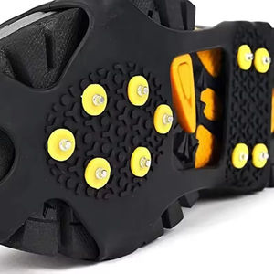 <span class=keywords><strong>Crampons</strong></span> à neige portables en acier et plastique antidérapants à 10 dents, épaisseur de 2 mm, <span class=keywords><strong>crampons</strong></span> universels pour l'escalade en extérieur, emballés dans un <span class=keywords><strong>sac</strong></span> - Product Image 2