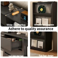 Armoire de rangement commerciale moderne et minimaliste en contreplaqué, réglable en hauteur, avec tiroirs verrouillables, multifonctionnelle pour l'école, la maison et le bureau