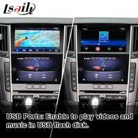 Lsailt Navigation GPS sans fil CarPlay Android Auto avec écran tactile et cartes 3D pour Infiniti Q50 Q60