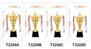 Fabricant de trophées, trophée personnalisé de football, de soccer, de basketball, de compétition sportive, médaille et trophées en métal doré personnalisés - Product Image 6