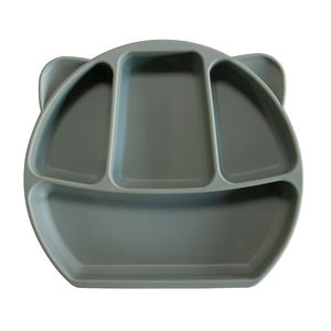 Hxjwx — assiette à dîner en Silicone pour bébés, vente en gros, ventouse, fourchette, cuillère ensemble d'alimentation - Product Image 4