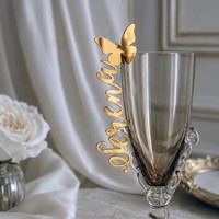 Bâtonnets mélangeurs personnalisés en acrylique transparent pour boissons, avec étiquette nominative imprimée, pour mariage, fête, restaurant, bar, décoration extérieure