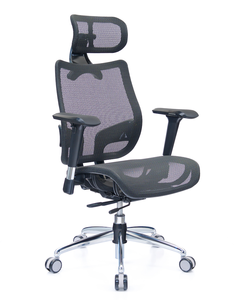 Sillas de oficina ergonómicas modernas de plástico con reposabrazos ajustable y base de acero-Venta al por mayor personalizable para sesiones de entrenamiento - Product Image 1