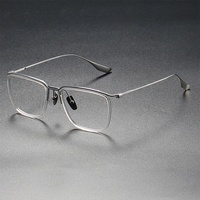 Nouveau design de lunettes rectangulaires en titane, monture solide, lunettes de vue optiques, montures, lunettes Gafas