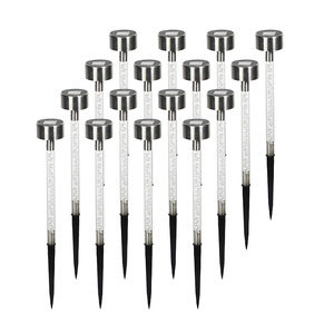 Lampe solaire de jardin Hejia, LED, colonne, étanche, en acier inoxydable, éclairage décoratif extérieur - Product Image 5