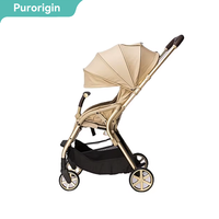 Purorigin Landau et poussette légers pliants automatiques ultra compacts en aluminium Vente directe d'usine pour bébé