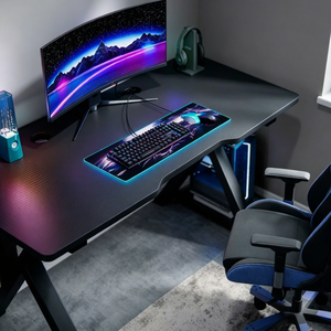 Ensemble Table et Chaise de Gaming PC Moderne Grande Taille Personnalisable, Design Modulaire, Hauteur Réglable, Pieds en Acier 40mm pour Bureau et Jeux - Product Image 4