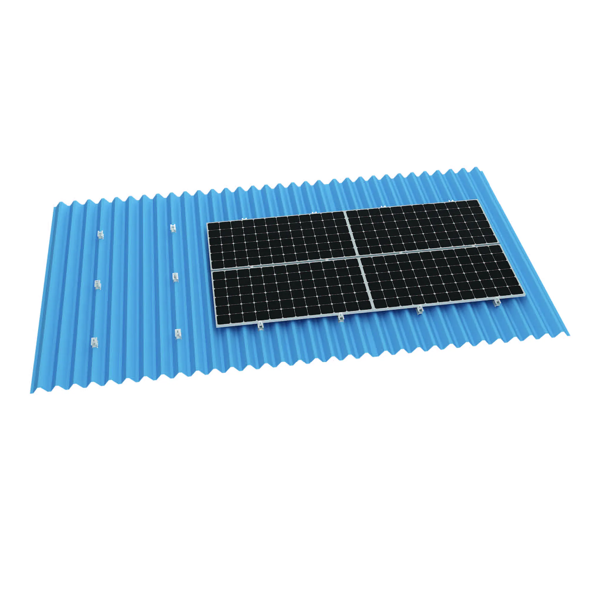 GOOMAX Solar rail free Roof Mount solar bracket structure easy install solar bracket structure