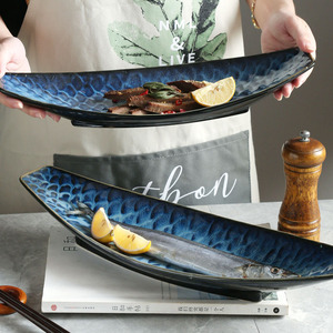 Creativo vajilla placa de horno grande cambio de cerámica plato de pescado, pescado al vapor, placa de alta-<span class=keywords><strong>restaurante</strong></span> - Product Image 2