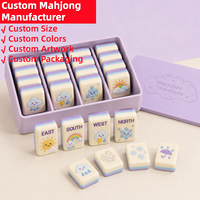 Kit de démarrage de Mahjong américain en acrylique à 3 couches, support OEM et ODM d'usine, fabricant de tuiles de remplacement pour jeu de Mahjong thématique
