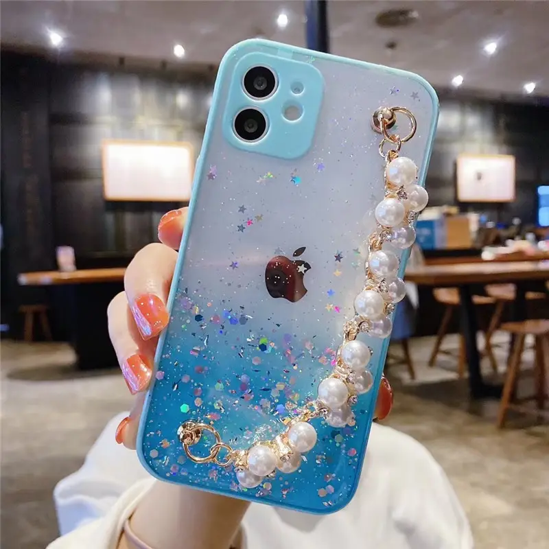 Dropship New Arrival Candy Color Cell Phone Cases With Hand Chain For Samsung Galaxy S21 Ultra S10 8 7 Plus