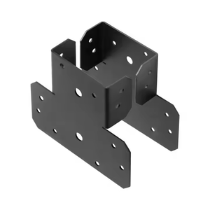 4 Pcs Connecteur d'ancre de solive en argent pour 4x4,4x6,4x8 Poutre ou goujon en acier galvanisé Toit Tie Header Hanger Joint Post Cap - Product Image 3