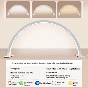 Hiện đại hình chữ U nửa mặt trăng LED Đèn móng tay Xuyên biên giới thẩm mỹ viện máy tính để bàn ánh sáng đơn giản làm việc đèn đặc biệt cho cửa hàng làm đẹp - Product Image 6