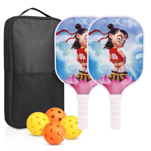 Ensemble de pickleball Nezha avec pagaie en fibre de verre et sac de transport pour le divertissement - Product Image 4