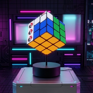 <span class=keywords><strong>Cubo</strong></span> LED Publicitario P1.8 640*640mm Resistente a la Intemperie, <span class=keywords><strong>Cubo</strong></span> LED <span class=keywords><strong>Rubik</strong></span> de 6 Caras Giratorias para Publicidad Exterior Comercial - Product Image 2