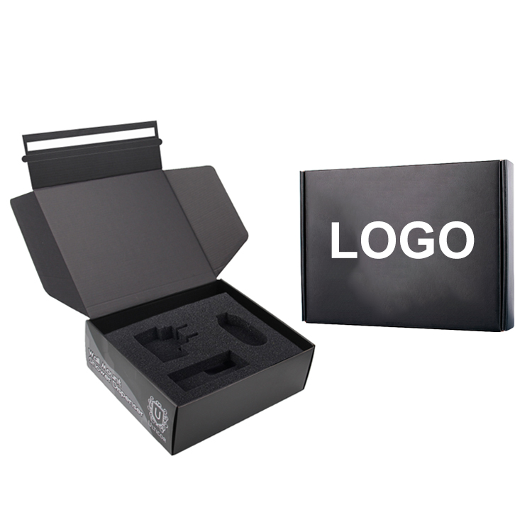 custom print fold holographic corrugated packing small business shipping mailer box packaging with logo