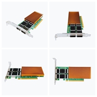 Nueva Tarjeta de Interfaz de Red Óptica para Servidor con IA, E810-CAM2 PCle 4.0 X16 100G QSFP28, Doble Puerto Ethernet, Adaptador NIC