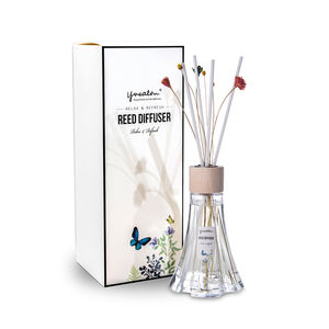 100ml vente chaude bâton <span class=keywords><strong>de</strong></span> parfum personnalisé ménage bureau maison <span class=keywords><strong>fleur</strong></span> rafraîchissement <span class=keywords><strong>de</strong></span> l'air ensemble d'arôme diffuseur <span class=keywords><strong>de</strong></span> roseau huile cristal bouteille en verre - Product Image 1