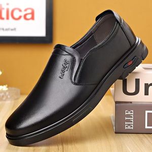 Men's <b>Comfortable</b> Office Slip-On <b>Shoes</b> Waterproof PU Upper Anti-Slip Dressy <b>Work</b> Loafers Breathable Hard-Wearing - Product Image 2