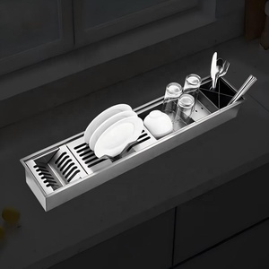 Nouveau design 2026 – Égouttoir à vaisselle artisanal en acier inoxydable 304 pour évier à canal humide - Product Image 6