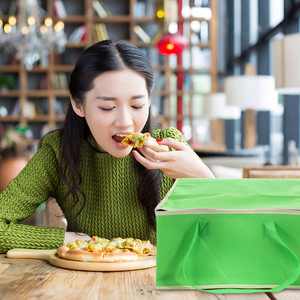 Large Heavy Duty Non Woven Grocery Thermal Shopping Bag Aluminum Foldable Cooler Bag Reusable Bake <b>Insulated</b> Bags - Product Image 5