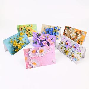 Cemao 手写创意节日教师节情人节婚礼请柬3D花朵长方形卡片信封 - Product Image 2