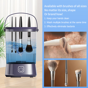 Nettoyeur de pinceaux de maquillage électrique portable AMZ à prix d'usine, machine de nettoyage automatique de pinceaux cosmétiques avec chargement USB - Product Image 6