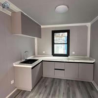 Casa Contenedor Expandible de 20 pies, 2 Dormitorios, Casa Modular Prefabricada de Lujo, Casa Pequeña Plegable Moderna, Villa Móvil para Resort