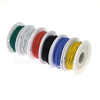 Fil de Connexion en Silicone Flexible 12/14/16/18/20/22/24/26/28/30 Awg Cuivre Étamé Solide Électrique Câble Coloré DIY en Boîte