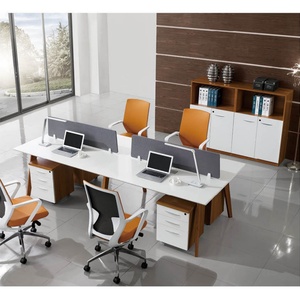 Modern 3-Seater <b>Computer</b> Desk Convertible Modular Office <b>Workstation</b> for Home School Apartment or Outdoor Use Easy Assembly - Product Image 2