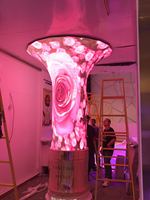Écran LED flexible couleur pleine P3.076, grand mur vidéo intérieur, affichage numérique publicitaire, écran LED de taille personnalisée