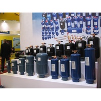 ZRS-sistema de refrigeración de depósito vertical de líquido estirado, receptor de líquido vertical con válvula