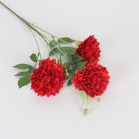 Bunga Sutra Peony Ranunculus Buatan 3 Kepala untuk Dekorasi Rumah Batang Berbulu Bunga Palsu Dekorasi Pernikahan Hotel Grosir