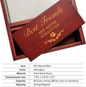 Urna Conmemorativa para Cenizas <span class=keywords><strong>de</strong></span> Perro, Recuerdo para Mejores Amigos que Nunca se Olvidarán, Regalo <span class=keywords><strong>de</strong></span> Condolencias para Mascotas, Recuerdo para Gatos - Product Image 3