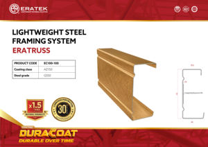 Revêtement de maison résidentielle vietnamienne Type léger G550 Grade JIS Standard Système agricole Duracoat léger en treillis de toit en acier - Product Image 2