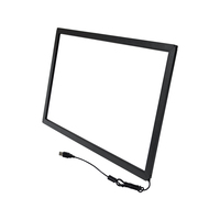 Moniteur à écran tactile IR 15 '-68 ''IP65 standard étanche Interface USB 15 pouces Cadre tactile