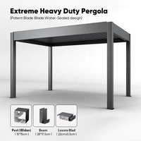Système de pergola électrique Oweado OEM Kits de terrasse Gazebo Jardin Balcon Toit en aluminium à lames orientables avec rideau Écologique
