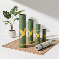 Tube en carton long et large A2 A3 A4 A5 pour l'emballage d'affiches, l'envoi postal, personnalisé, laminé, noir, kraft