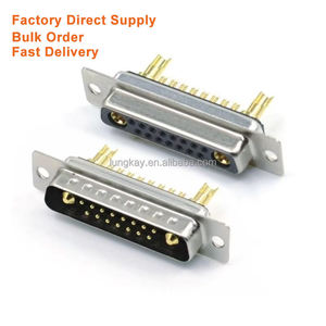 Conector Macho D-Sub 17W2 de Grado Industrial, Contactos Chapados en Oro, Conector de Alta Corriente para Transmisión de Energía y Señal - Product Image 3