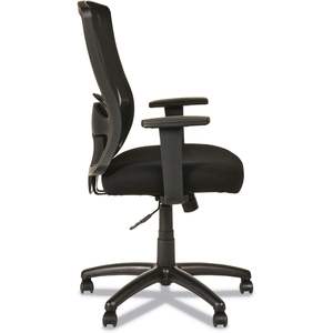 Chaise ergonomique à dossier haut pivotante/inclinable Alera Etros Series, avec appui-tête réglable, design contemporain, en tissu et maille d'aluminium - Product Image 4