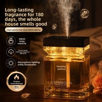 Diffuseur d'arômes intelligent en verre grande capacité avec éclairage d'ambiance, sans flamme, pour huiles essentielles, décoration de chambre