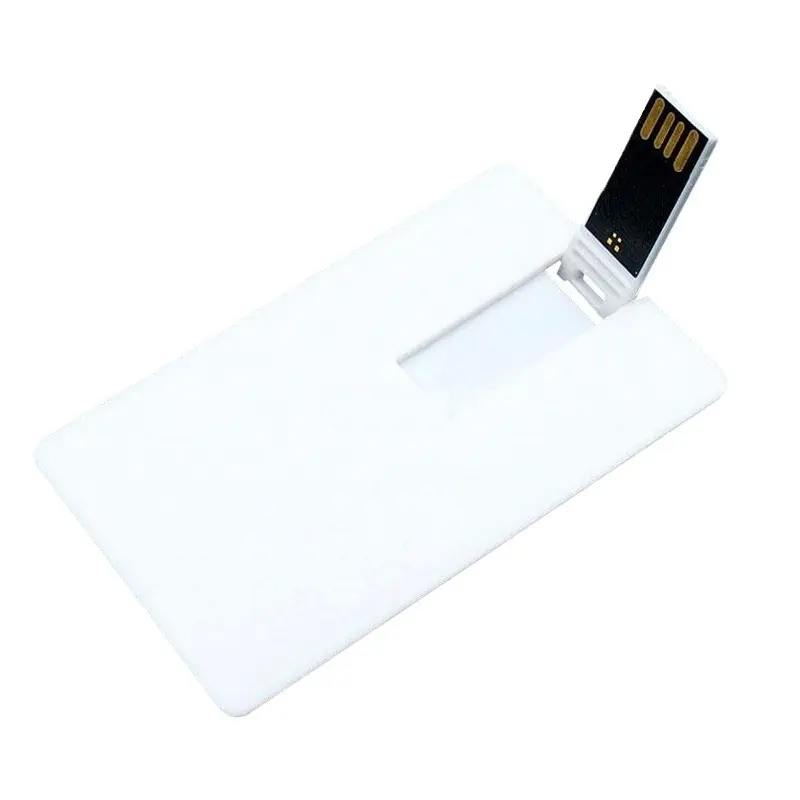 크리 에이 티브 선물 신용 카드 USB 2.0 플래시 드라이브 휴대용 플라스틱 펜 드라이브 실제 용량 메모리 스틱 64GB/32GB/16GB/8GB U 디스크